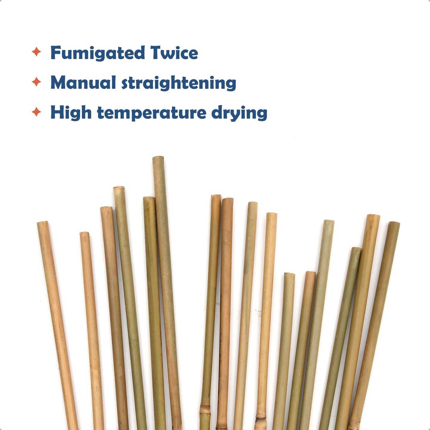 COLOtime Bamboo Stakes 3FT Garden Stakes Plant Stakes for Indoor and Outdoor Climbing Plants Poles Sticks Support Tomatoes Eggplants Beans 25 Pack
