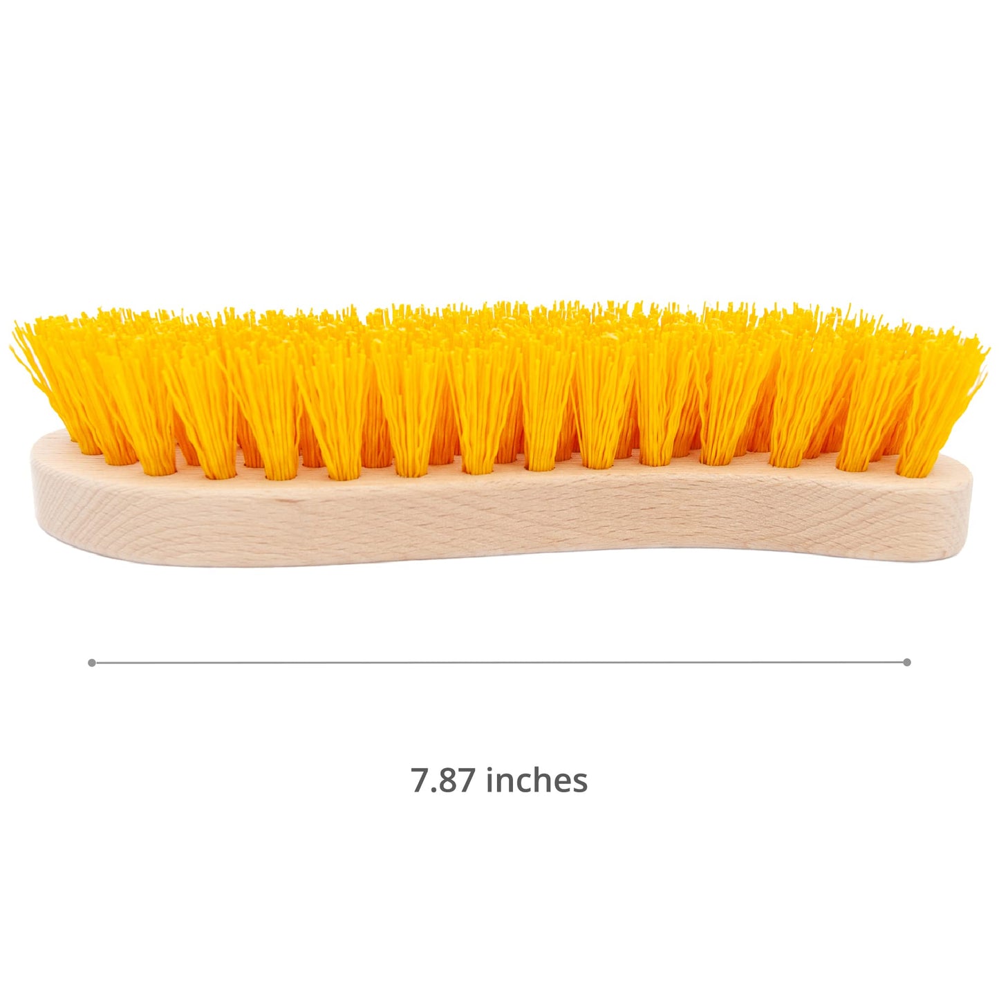 Pack of 3 - Hard Bristle Scrub Brush - Stiff Brush for Cleaning, Heavy Duty Utility Hand Brush Set for Indoor and Outdoor, Nylon Scrubbing Brush