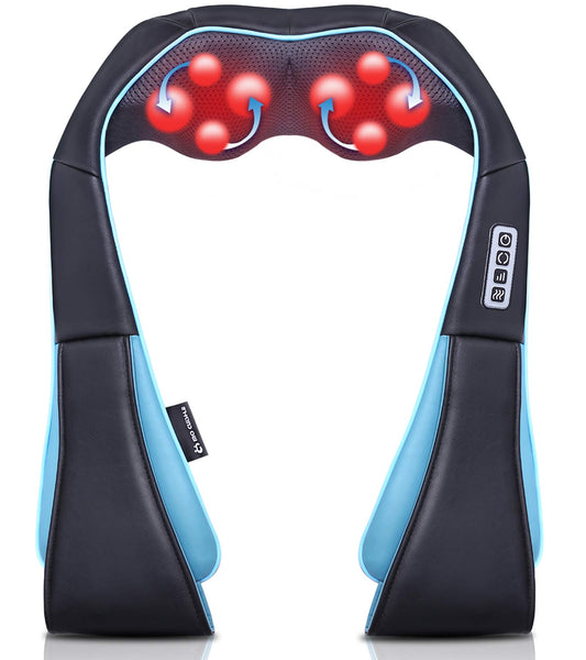Mo Cuishle Shiatsu Neck and Shoulder Massager with Heat – Deep Kneading Massage for Relaxation – Ideal for Christmas, Mother's Day, Father's Day, Gifts for Men, Women, Mom and Dad