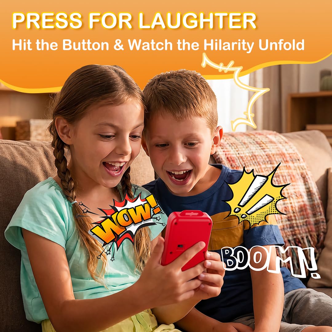 Sound Effects Machine 20 Hilarious Sounds Fart Machine Easter Basket Stuffers Noise Maker Prank for 3 4 5 6 7 8 9 10 11 12 13 Year Old Kids Gifts for Boys Girls (Include 2 AAA Battery)