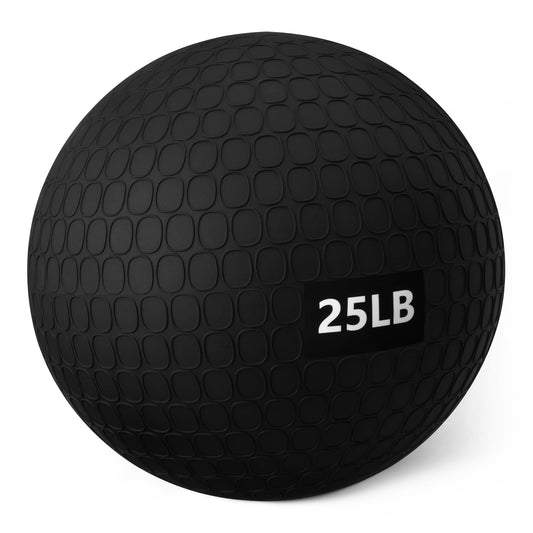 Amazon Basics Heavy-Duty Slam Medicine Ball for Exercise, Weighted Design, 25lb, Black