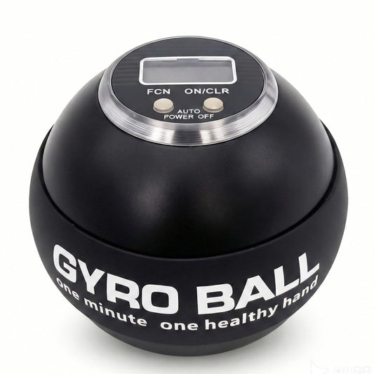Torque Ball Hand Exerciser with Counter, 2026 Upgraded Metal Wrist Power Gyro Ball, Forearm Strengthener for Grip Strength, Gyroscopic Ball for Athletes, Gamers, Office Stress Relief (Black)