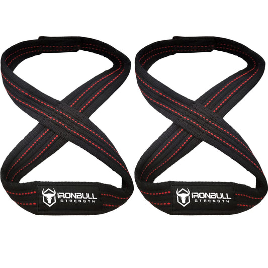 Heavy Duty Lifting Straps for Deadlift - Figure 8 Wrist Straps for Heavy Weight Lifting, Strongman, Powerlifting, Workout and Weightlifting - For Men (12" - Up to 8" Wrist Circumference)