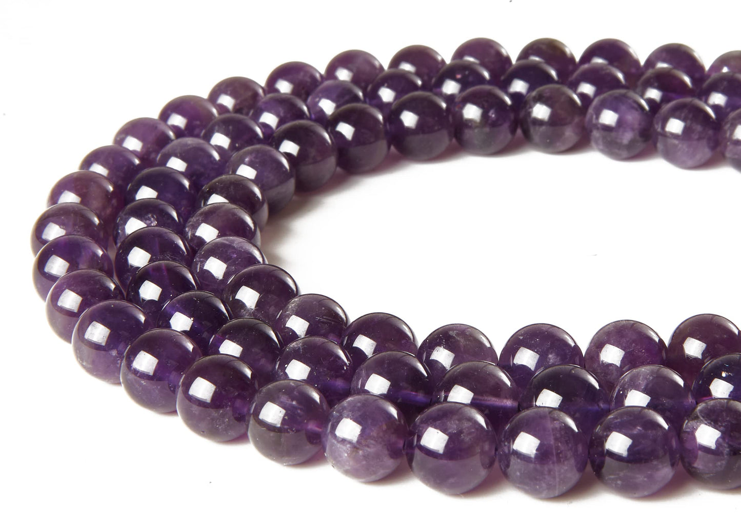 100pcs 6mm Amethyst Beads Natural Gemstone Beads Round Loose Beads for Jewelry Making