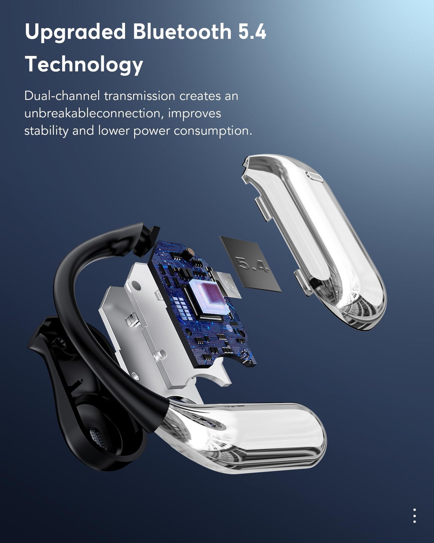 AI Language Translation Earbuds, Bluetooth 5.4 Headphones Translator for 144 Languages & Accents, OWS LCD Touch Screen Real-Time Earphones Fit iOS and Android Ideal for Travel Business Learning