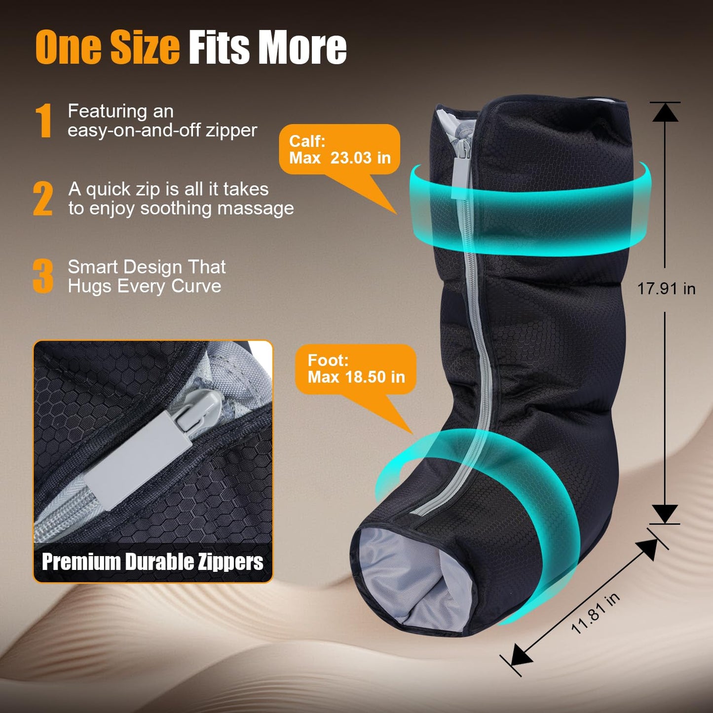 pryfey Leg Massager with Heat and Compression, Foot and Calf Massager for Circllation and Pain Relief, 12 Intensity, 6 Modes,3 Heating, Compression Boots for Muscle Recovery, Mother's Day Gifts