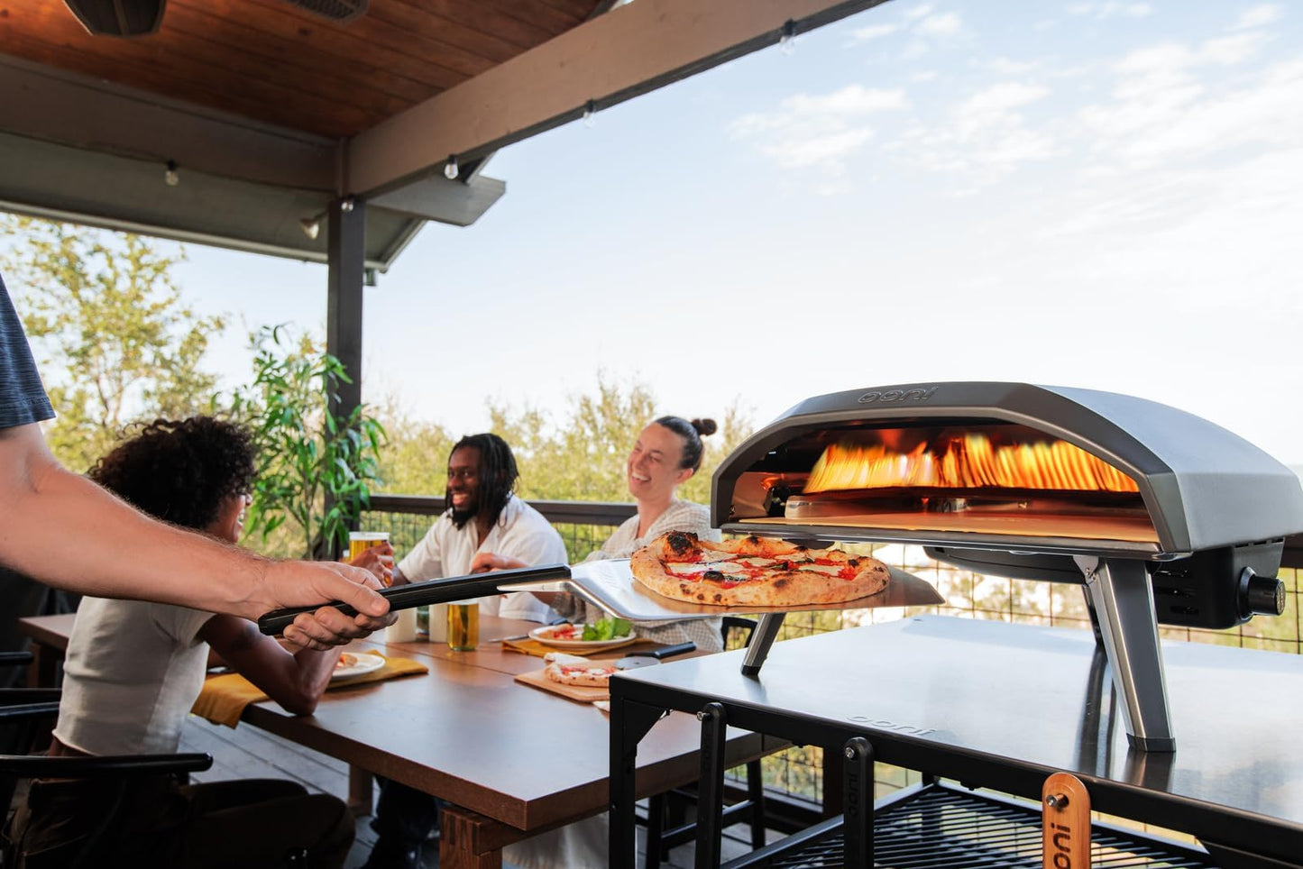 Ooni Koda 16 Gas Pizza Oven - Essentials Pizza Oven Bundle - Includes 14" Perforated Pizza Peel