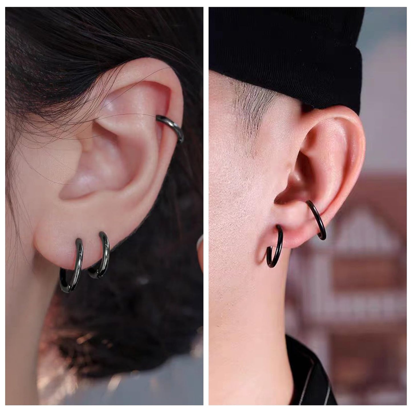 ZQGOFPT 7 Pairs 𝐓𝐢𝐭𝐚𝐧𝐢𝐮𝐦 𝐒𝐜𝐫𝐞𝐰 𝐁𝐚𝐜𝐤 Earrings for Women Men, 𝐒𝐮𝐫𝐠𝐢𝐜𝐚𝐥 Stainless 𝐒𝐭𝐞𝐞𝐥 Hoop Huggie 𝐄𝐚𝐫𝐫𝐢𝐧𝐠𝐬 Rainbow 5A 𝐂𝐮𝐛𝐢𝐜 𝐙𝐢𝐫𝐜𝐨𝐧𝐢𝐚 Stud Earrings Set Multiple Cartilage 𝐏𝐢𝐞𝐫𝐜𝐢𝐧𝐠 Sleeper Jewelry for
