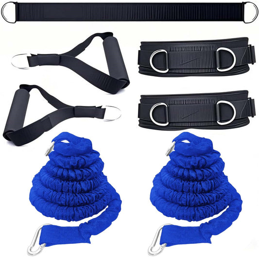 OYINDIZ Resistance Speed Training Set, 8pcs Exercise Explosive Force Bounce Physical Equipment Double Rope Improve Agility Power Strength for Jumping Basketball Tennis Football Volleyball