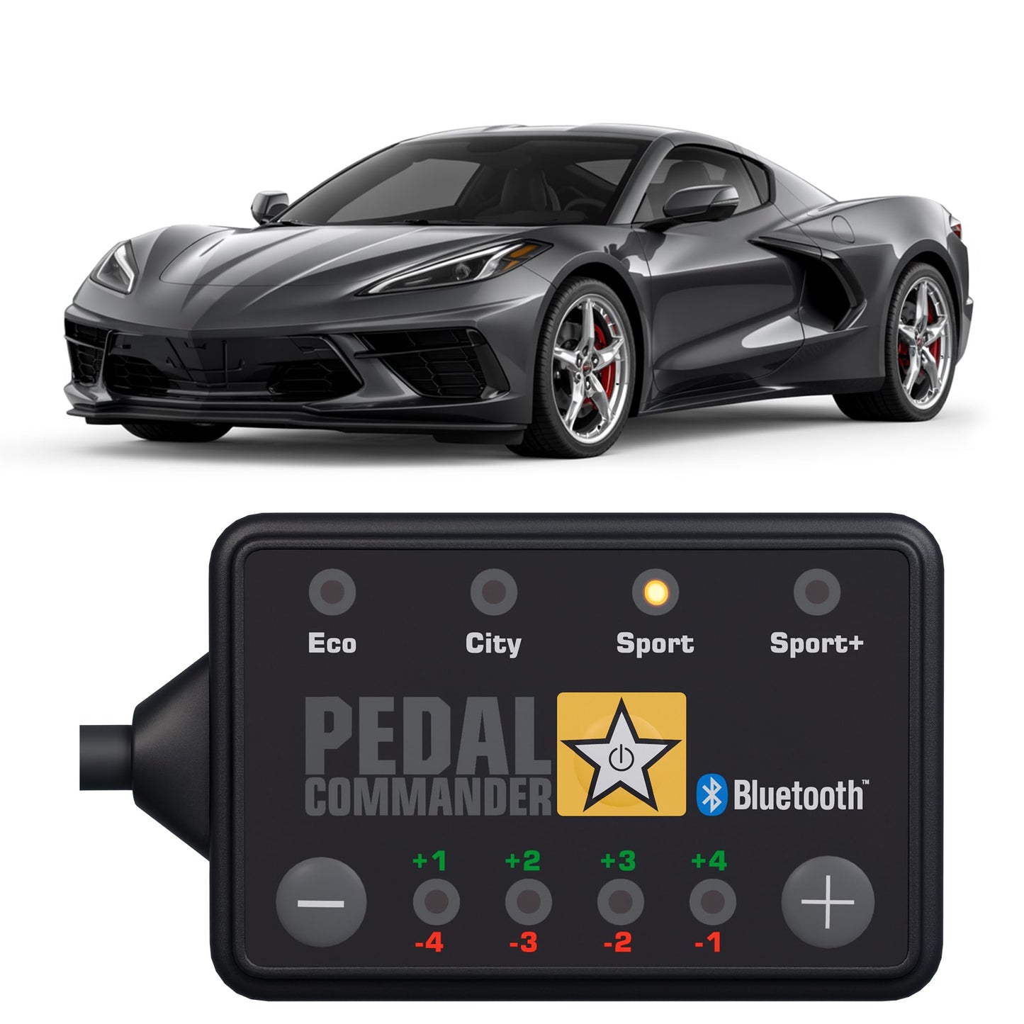 PEDAL COMMANDER for Chevrolet Corvette C8 2020-2026 Throttle Response Controller - Plug-and-Play, 4 Modes & App Control, Throttle Controller Performance Upgrades, Corvette Accessories