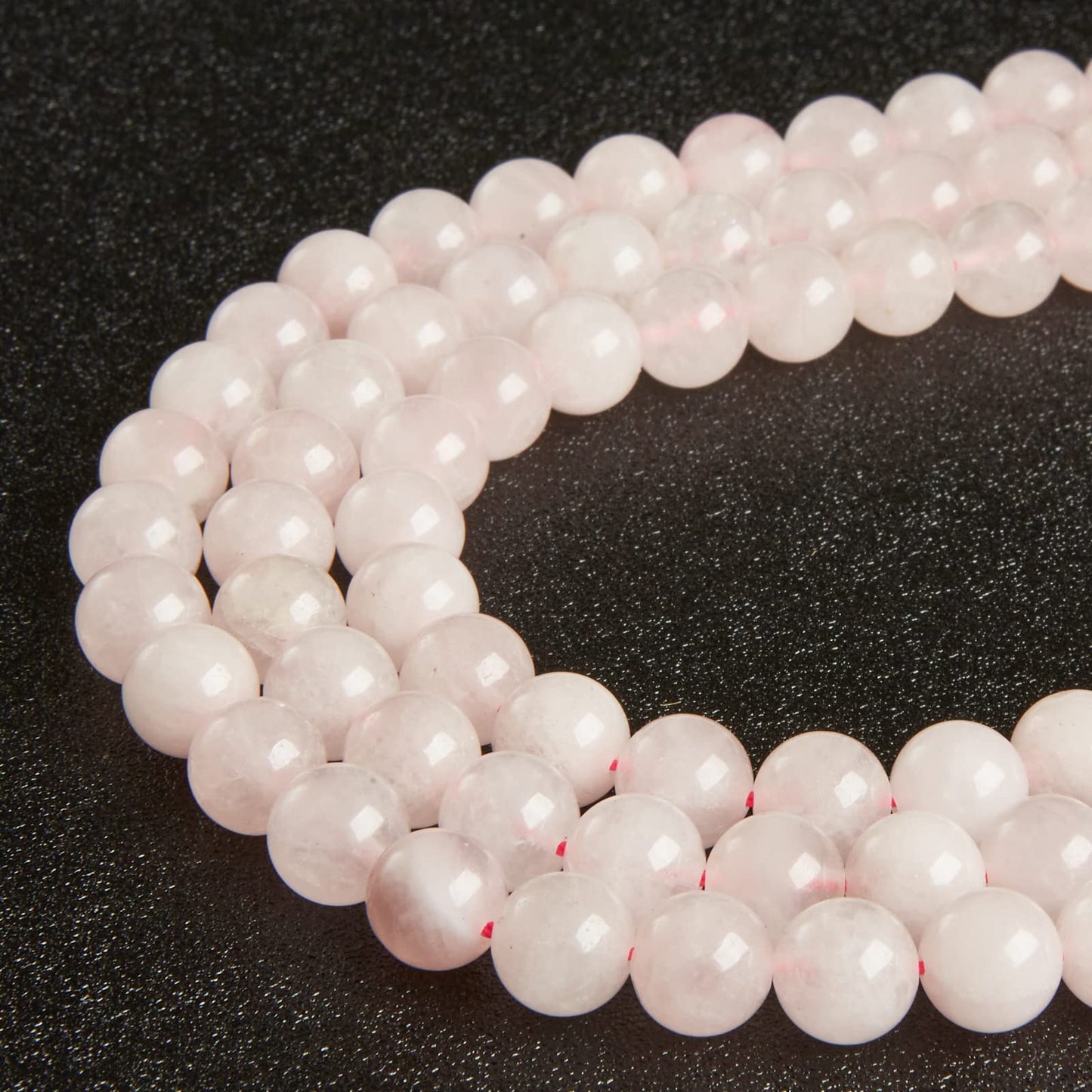 100pcs 6mm Rose Quartz Beads Natural Gemstone Beads Round Loose Beads for Jewelry Making