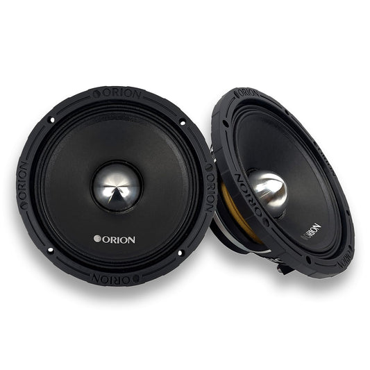 ORION HCCA84N HCCA Series 8” Ultra Efficient Neodymium Midrange Loudspeaker, 2000W Max Power, 500W RMS, 4 Ohm, 2.5” Voice Coil - High Output Pro Car Audio Stereo, Premium Quality Speaker (Pair)