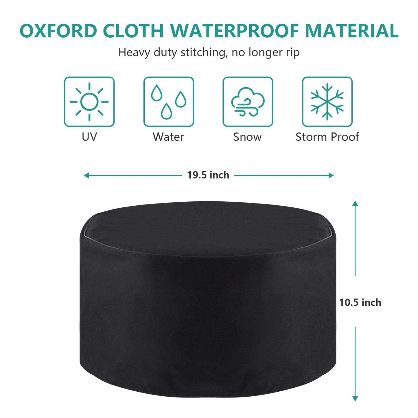 Carry Bag and Cover for Outland Firebowl 893 Deluxe Outdoor Portable Propane Gas Fire Pit, Fit for Outland Firebowl 823 870, 19 Inch Dia, Water-Resistant
