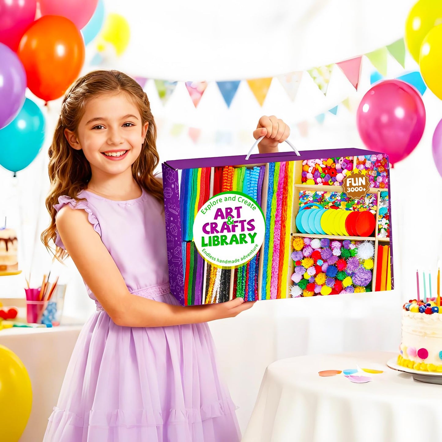 Itopstar Arts and Crafts Kit for Kids, Science Kits for Kids Age 5-7, Craft Kits and Art Supplies, Gifts for 5 7 9 Year Old Girls, Crafts for Kids Ages 4-8 8-12