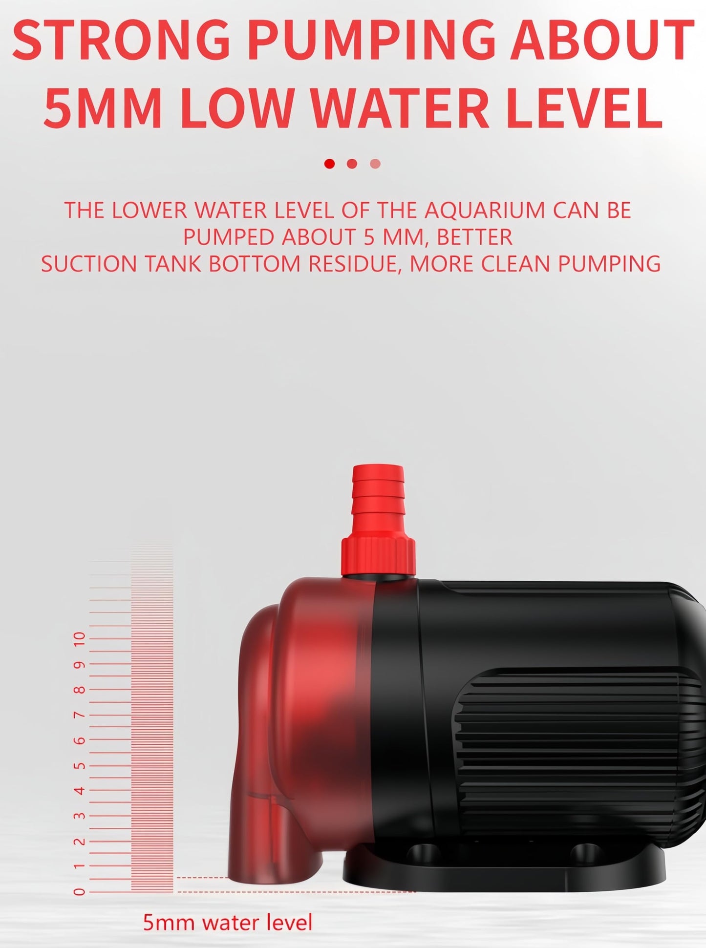 Submersible Water Pump for Aquarium, Fish Tank & Hydroponics – Quiet 28dB, 5mm Shallow Water Operation, Thermal Protection, Ceramic Shaft, Adjustable Outlet for Pond, Aquaponics, Water Circulation