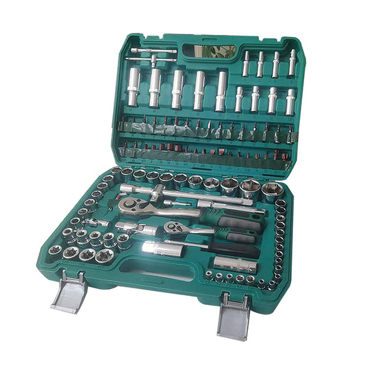 MBHERAM 108-Piece Mechanics Tool Set, CR-V Socket & Driver Set with Case - All-Purpose for Auto Repair & Home DIY
