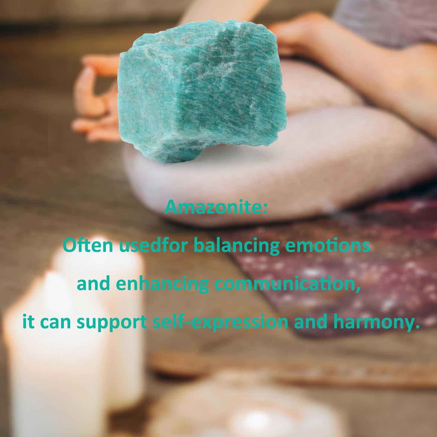 XIANNVXI Amazonite 1.8-2.2" Large Raw Crystals and Healing Stones Natural Rough Crystal Rocks Tumbling Cabbing Polishing Fountain Rocks 1PCS