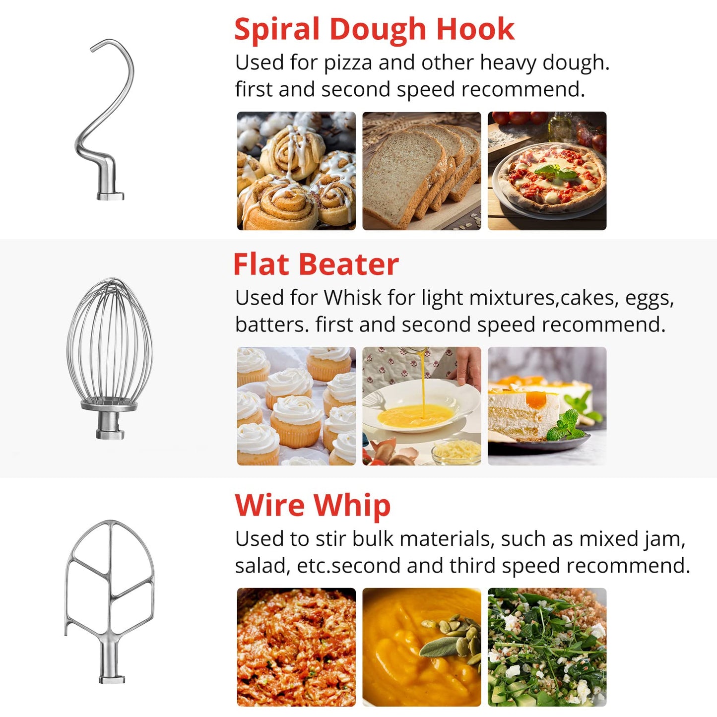 Towallmark 15QT 600W Commercial Food Mixer, 3 Speeds Adjustable, Stainless Steel Bowl Stand Mixer With Safety Guard, Premium for Bakeries Restaurants Pizzerias