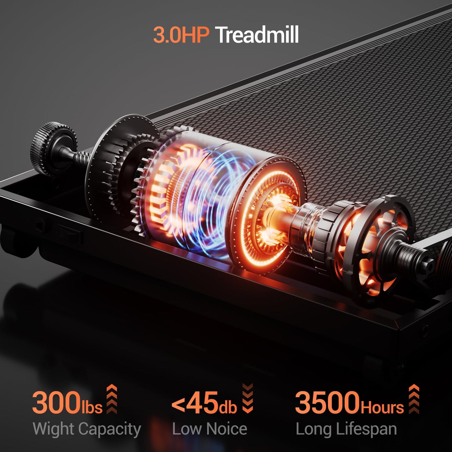 15% Treadmills for Home, 3-in-1 Foldable Treadmill with Incline, Portable Treadmill with Handle, 3.0HP Quiet Walking Pad Treadmill, 12 Automatic Modes, Three Screen