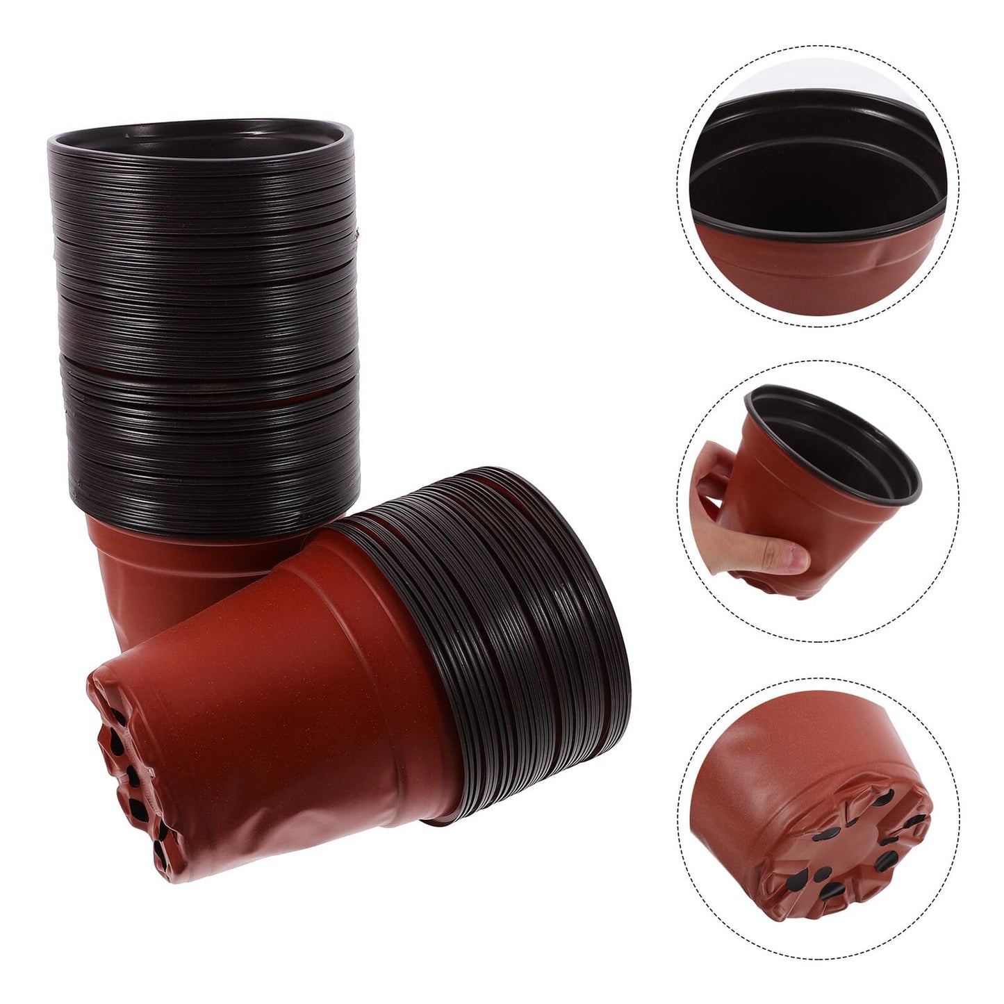 VICASKY 100pcs Strawberry Seedling Nursery Cups Plant Nutrient Pots Indoor Germination Growing Containers for Seed Propagation and Plant Cultivation