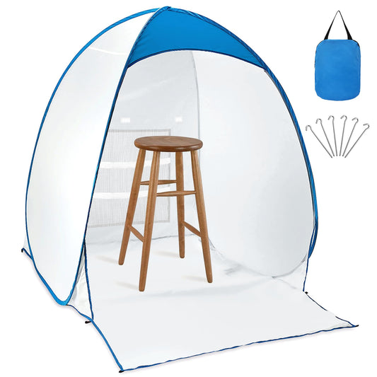 Bofoho Paint Spray Booth Tent - Portable and Foldable Spray Paint Booth Tool with Vents, Tool for Small DIY Painting, Pop-up, Windproof, Easy-to-Clean Paint Station (Blue)
