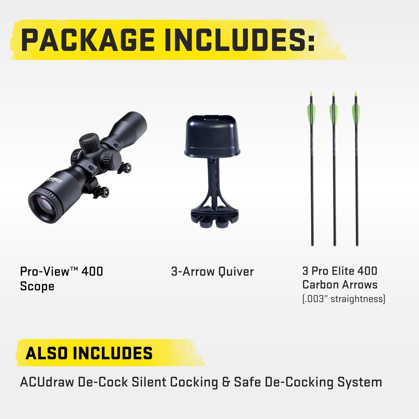 TenPoint Phantom De-Cock, Moss Green - 400 FPS - Our Lightest Reverse Draw Crossbow Ever - Equipped with Pro-View 400 Lighted Scope + ACUdraw De-Cock System