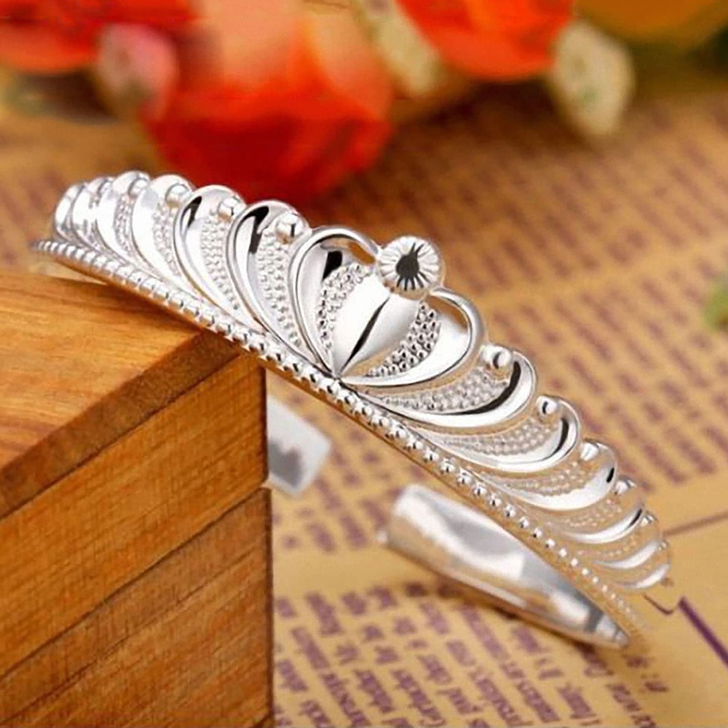 925 Sterling Silver Bracelet Plated Cuff Bangle Bracelet Fashionable Multi-layer Cross Wire Bangle Bracelet Open Adjustable Wide Cuff Bracelet for Teen Girls Fashion Jewelry (silver I)