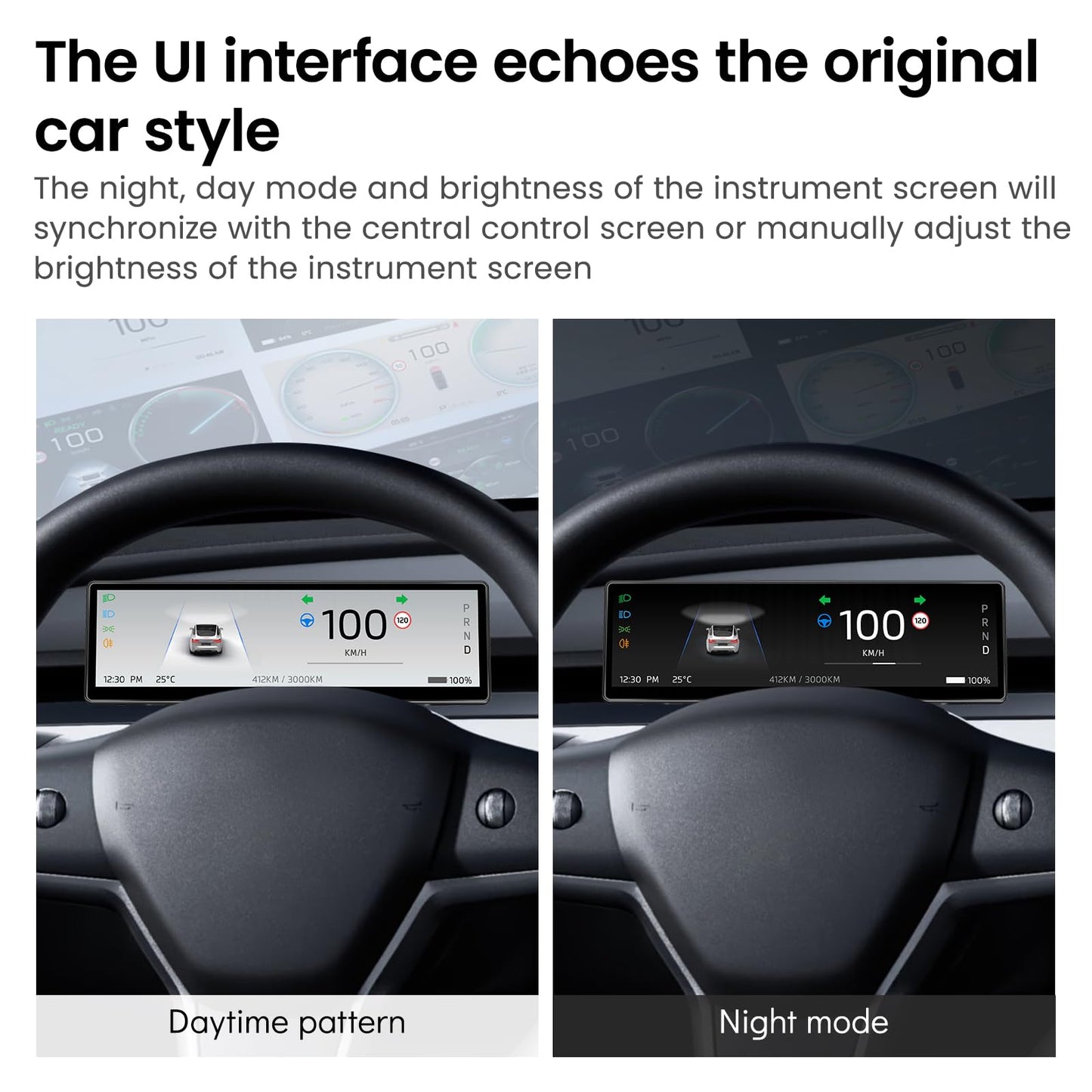 Heads Up Display for Tesla Model Y & Model 3 Wireless Carplay & Android Auto,Ultra-Thin Screen with Front Camera,Battery/Dashboard Data Sync,Blind Spot Warning,OTA Updates(9.0")