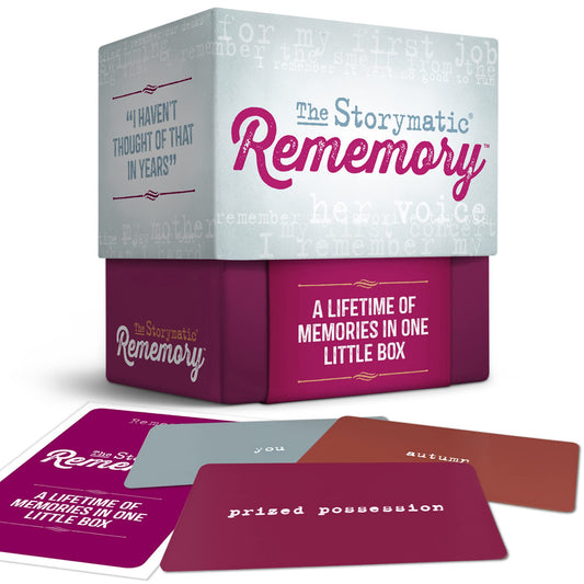 Storymatic Rememory – Writing Prompt and Memory Prompt – Conversation Cards for Family and Friends