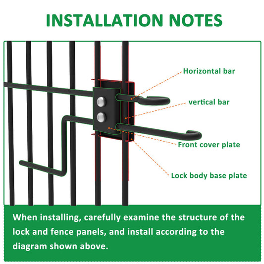 Garden Fence Animal Barrier with Lights & Gate, 32 in (H) x23.6ft (L) Decorative Garden Fence, 10 Panels No Dig, Rustproof Metal Temporary Fence, for Outdoor, Yard, Patio