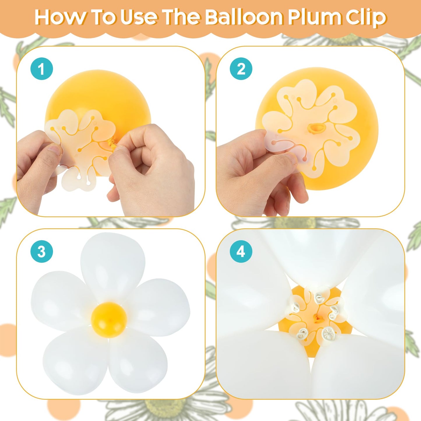 161pc Daisy Balloon Garland Arch Kit, Pastel Groovy Flower Party Decorations with Pink Yellow Orange Blue Green Daisy Banners for Baby Shower Retro Hippie Two Groovy Boho Birthday Party Decor