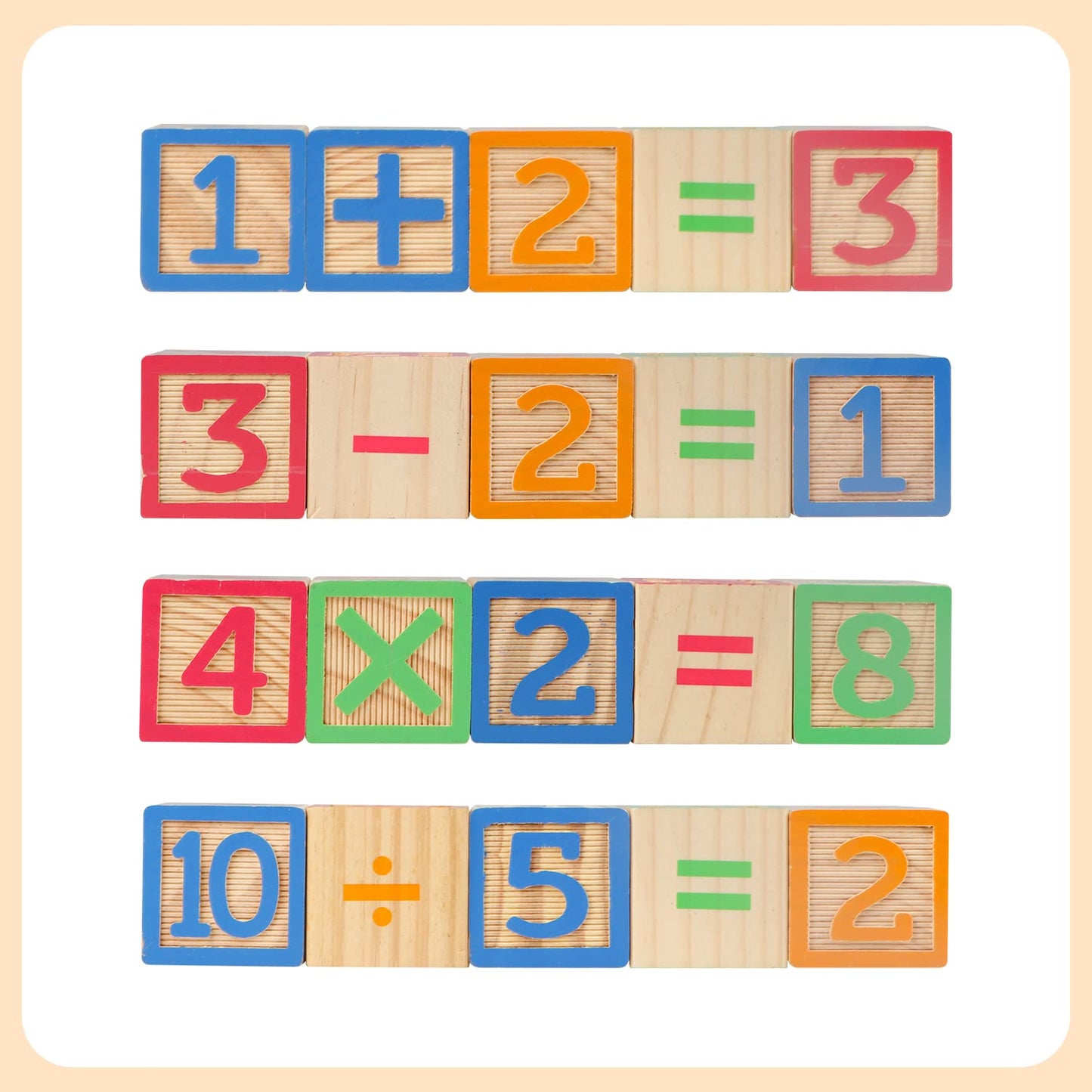 Joqutoys ABC Wooden Building Blocks for Toddlers 3 Large, 40 PCS Alphabet & Number Stacking Blocks with Storage Tray, Montessori Educational Learning Toys for Boys Girls Kids Gifts 1.65"
