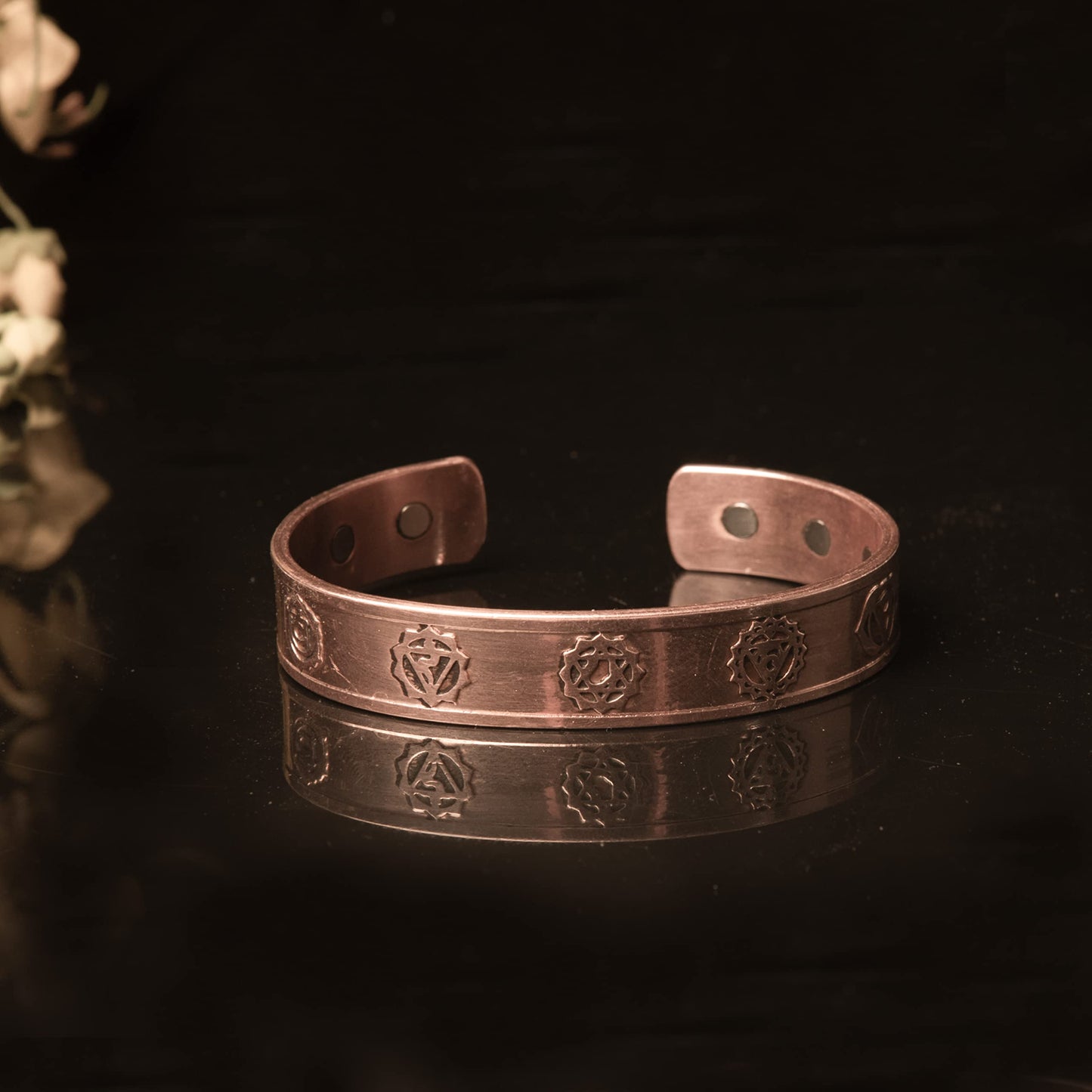 Wonder Care Copper bracelet for Men & Women | Solid and High Gauge Pure Copper bracelet | copper jewelry Cuff kada Adjustable | Best Rakhi Gift for brother | Copper Band with Velvet Case and Gift Box