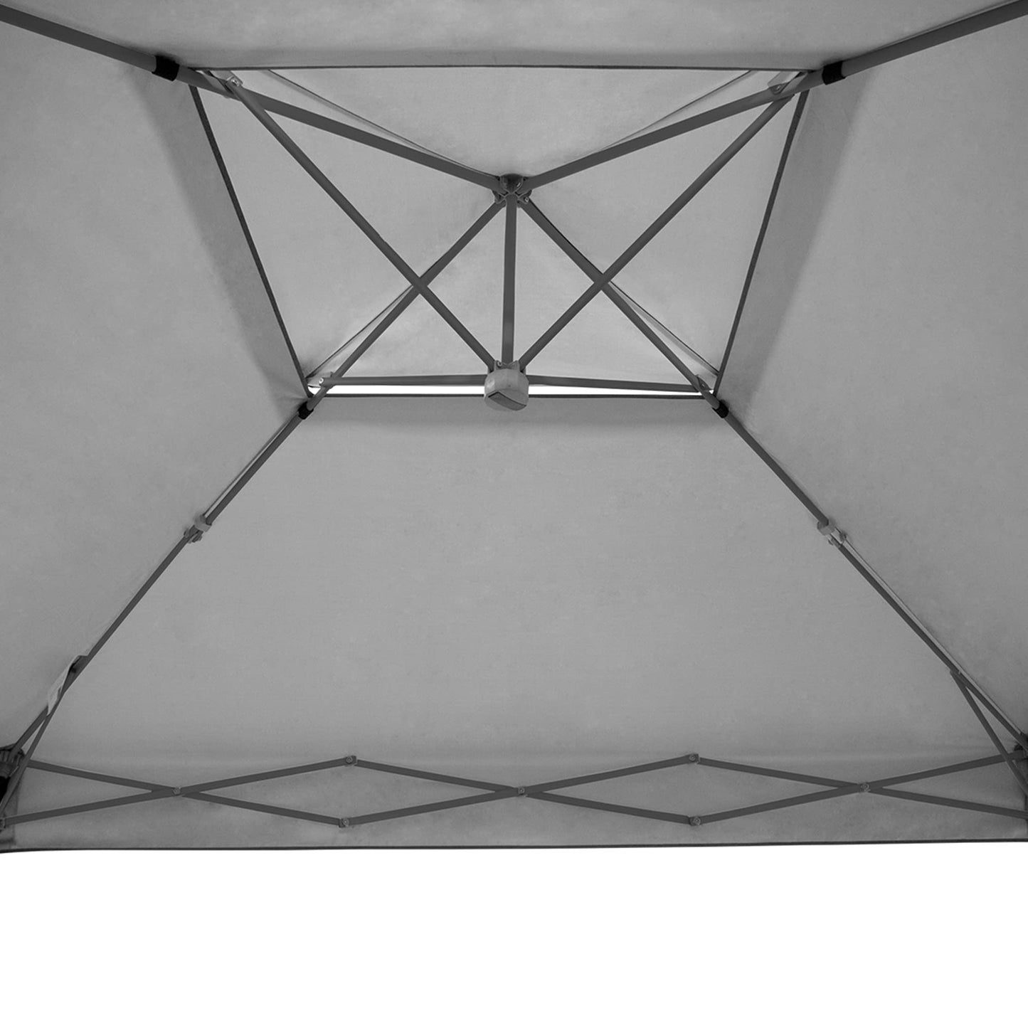 E-Z UP Patriot ONE-UP Technology Vented Shelter, 10' x 10', Steel Grey