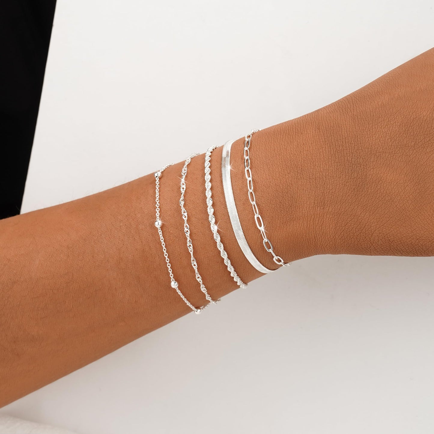 BERISO Gold Bracelets for Women, Elegant Adjustable 14K Gold Plated Bracelet for Women, Trendy Minimalist Dainty Gold Bracelet for Everyday Wear