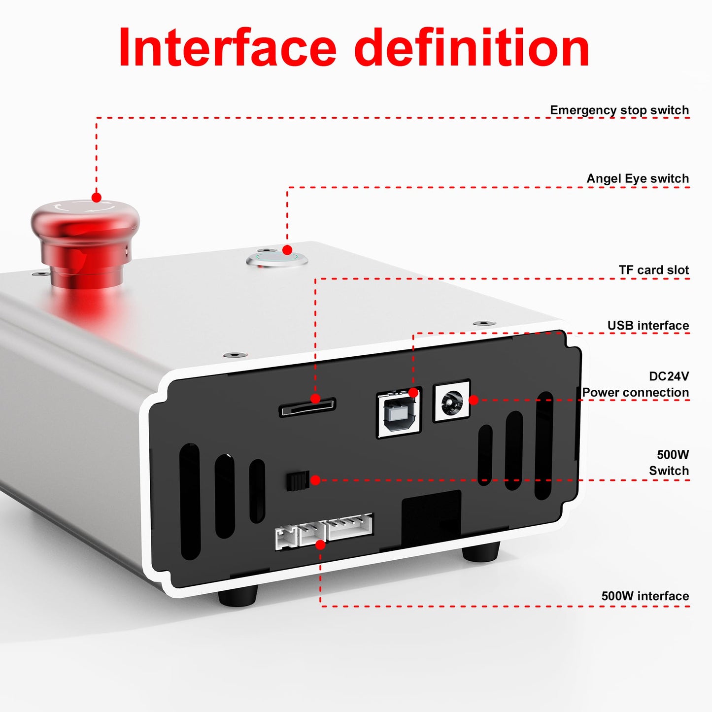 COOLOOK CNC400 Woodworking Engraver Desktop CNC Router 400x400mm CNC Router Machine for Wood, Acrylic, Carbon Fiber, 50mm Depth, 0.05mm Precision, GRBL Control