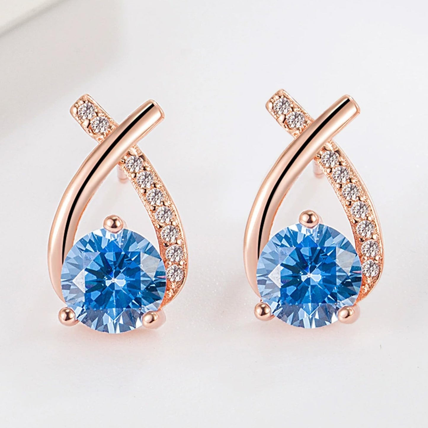 Lymphatic Earrings for Women Silver Zircon Hoop Huggie Earrings Dainty Fashion Jewelry Gifts