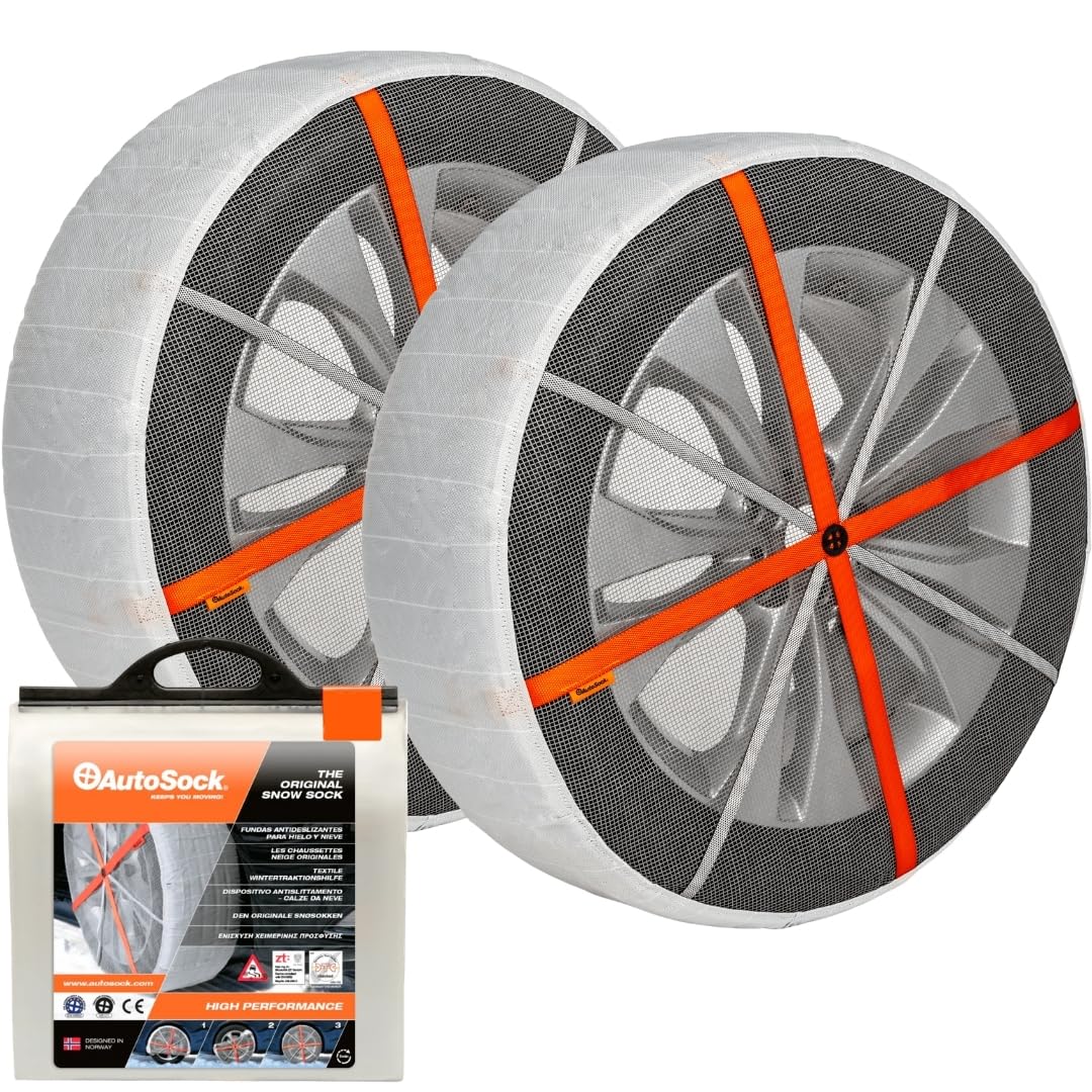 AutoSock for Passenger Vehicles HP685, Snow Socks for Tires, Pack of 2