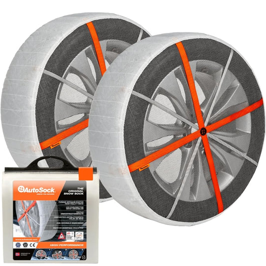 AutoSock for Passenger Vehicles HP645, Snow Socks for Tires, Pack of 2
