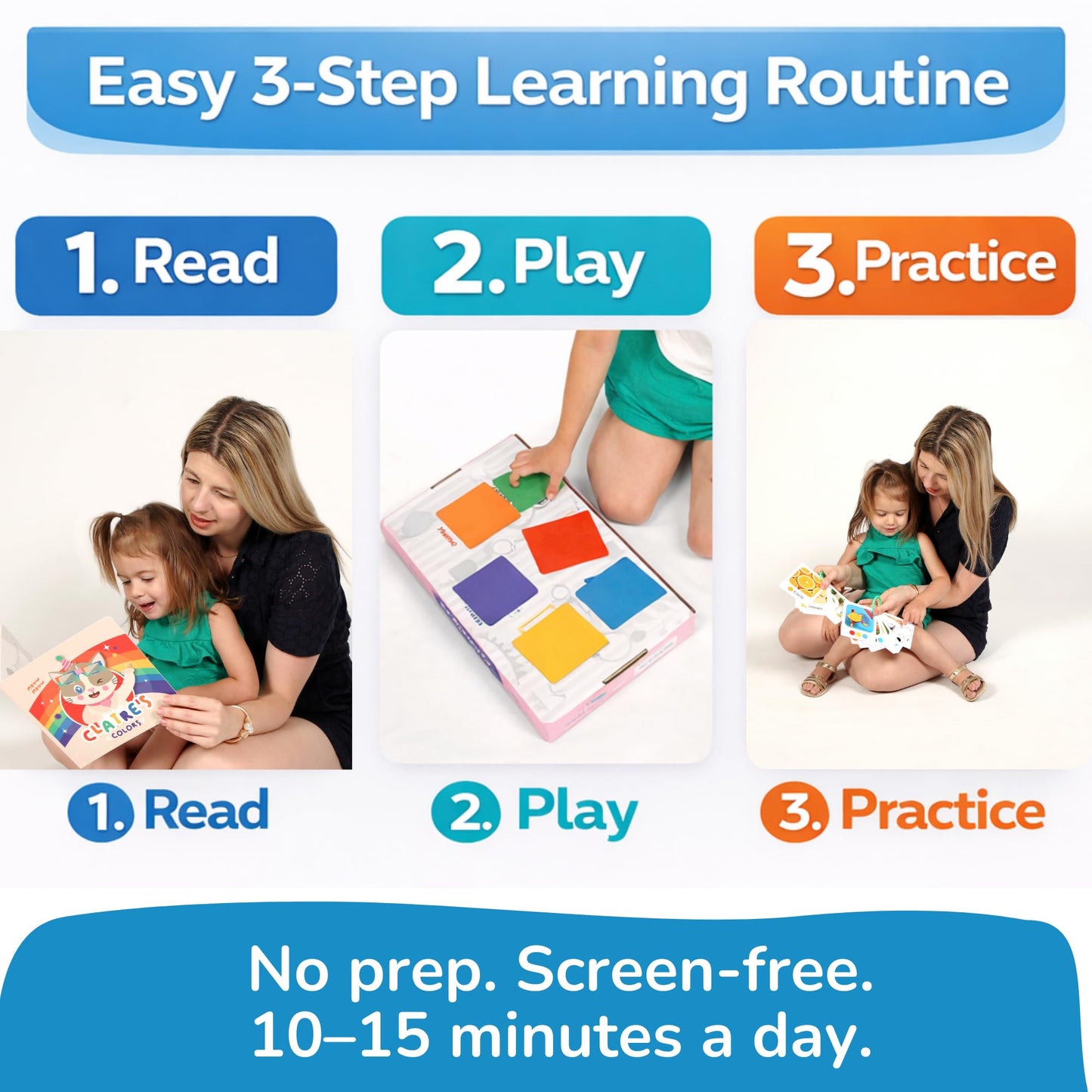 TOYVENTIVE Educational Books, Flash Cards, and Puzzles - Birthday Gifts for 1, 2, 3, and 4 Year Old Boys, Toddler Learning Toys and Activities