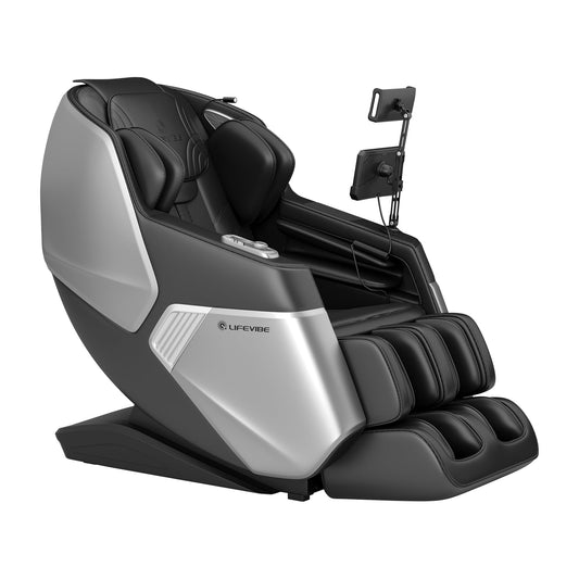 Lifevibe 3D Massage Chair Full Body VibroAcoustic Sonic Wave, SL-Track Zero Gravity Recliner with 25 Auto Modes, Smart Body Scan, Extendable Footrest, Reading Lamp, Black