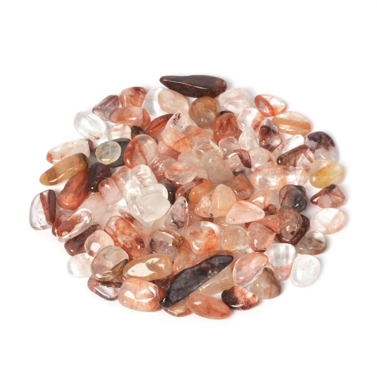Natural Red Phantom Quartz Polished Chips Crushed Tumbled Stone Crystal Healing Embellishments 100 grams