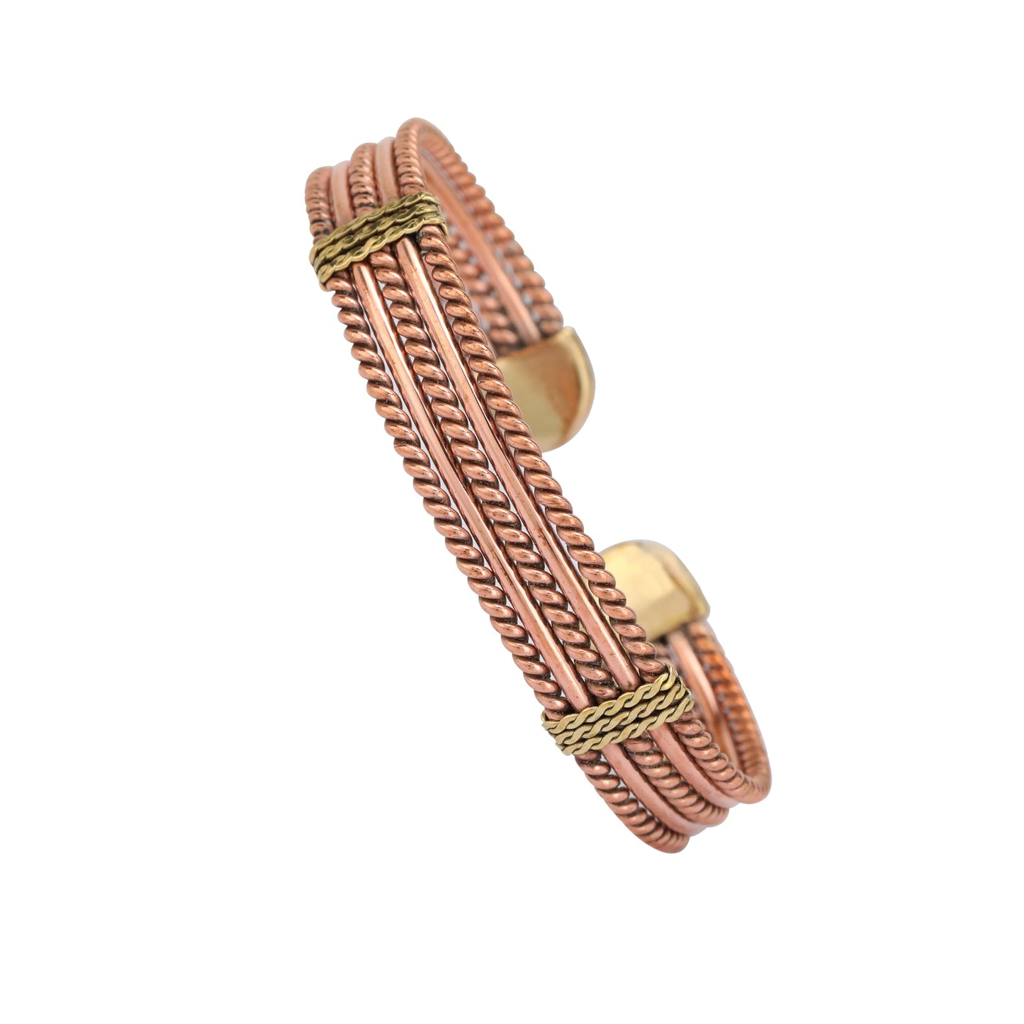 tunarts Handmade Elegant Copper Bracelet for Women - Pure Copper Bracelet for Pain Relief and Stress Relief - Adjustable Entwisted Copper Bracelet to Fit many Size Wrist(fancy knitted) (twisted)