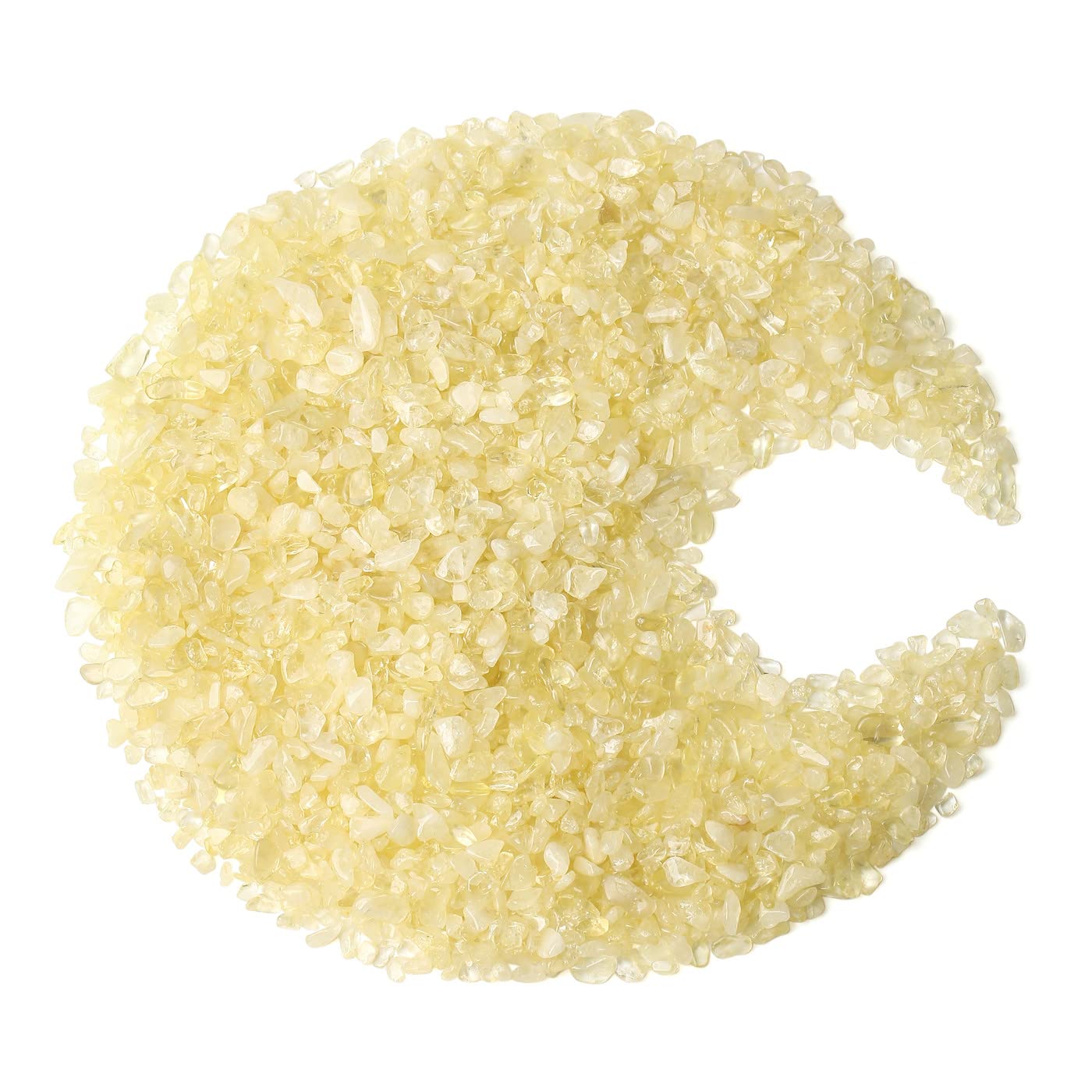 ZHIYUXI Citrine Crystal Chips Fish Tank Gravel Vase Filler Stones Bulk Crushed Crystals Gemstone Polished Natural Quartz Stone Healing Crystals Glass Stones Fish Rocks