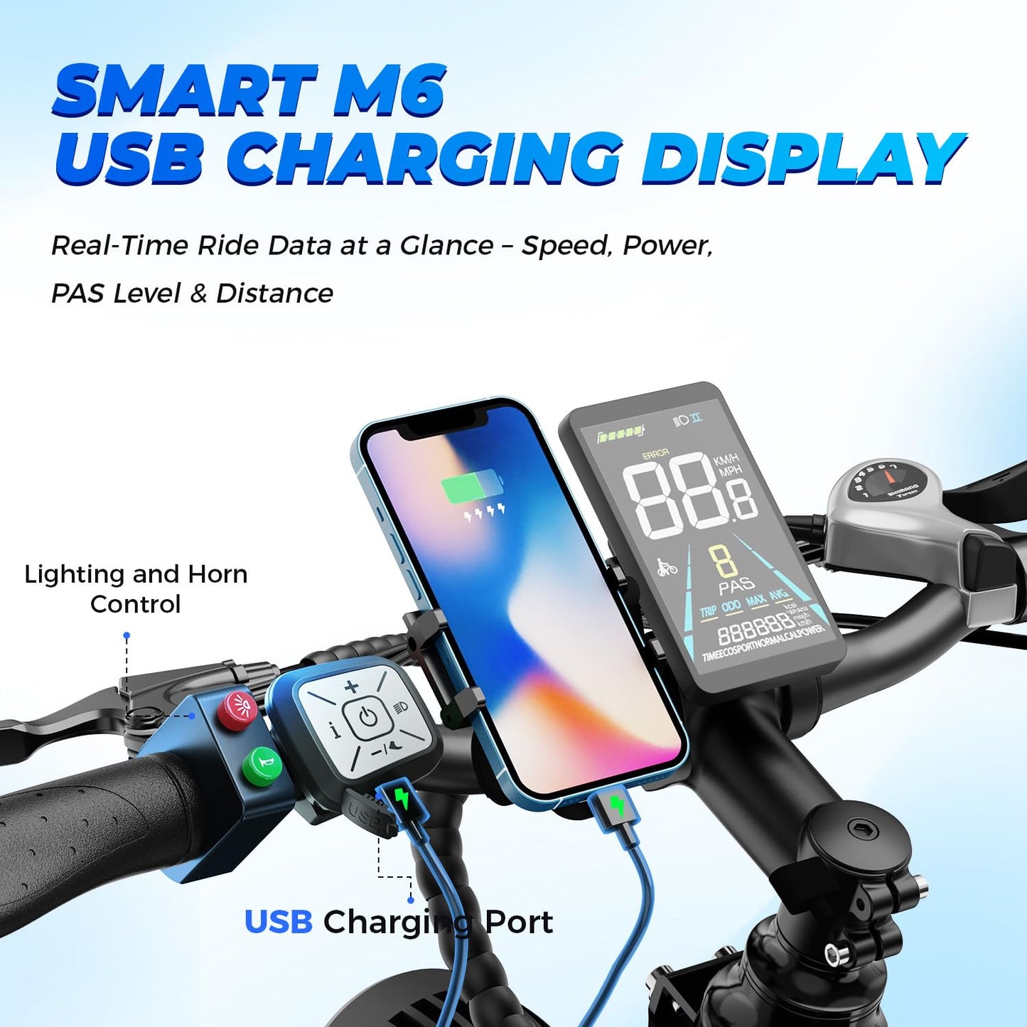 LEONX M2 Pro Electric Bike for Adults with 1800W Motor Peak, 26'' x 4.0'' Fat Tire Ebike, 48V 17.5Ah Battery, 85 Miles Fastest Ebike, 36Mph Electric Mountain Bike, Electric Bicycle with Saddle Bag