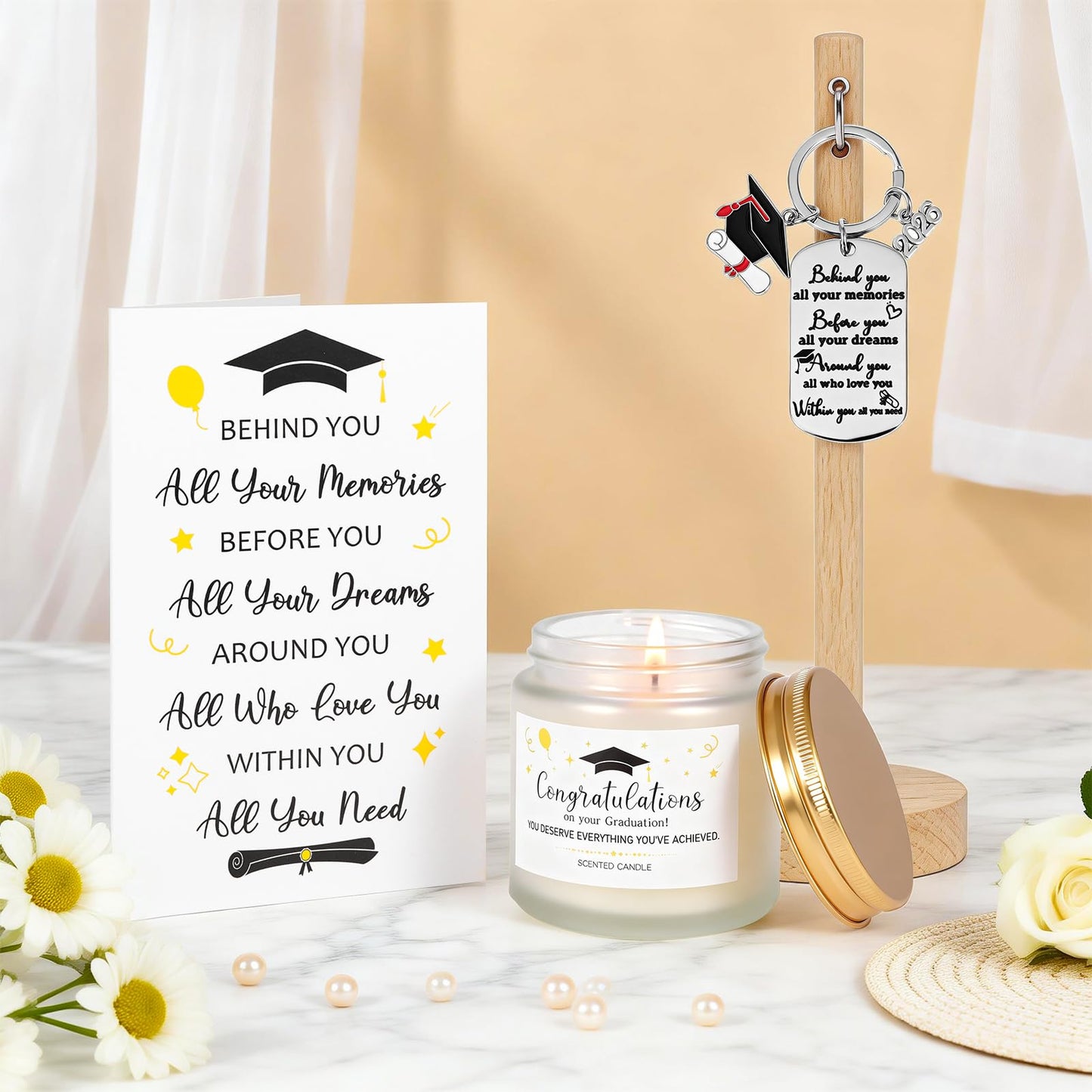 JOYOFUN 2026 Graduation Gifts for Women, Class of 2026 Grad Gift Box Set, College High School Graduation Present Basket for Women Daughter Sister Teacher Nurse Graduates Friends（Black）