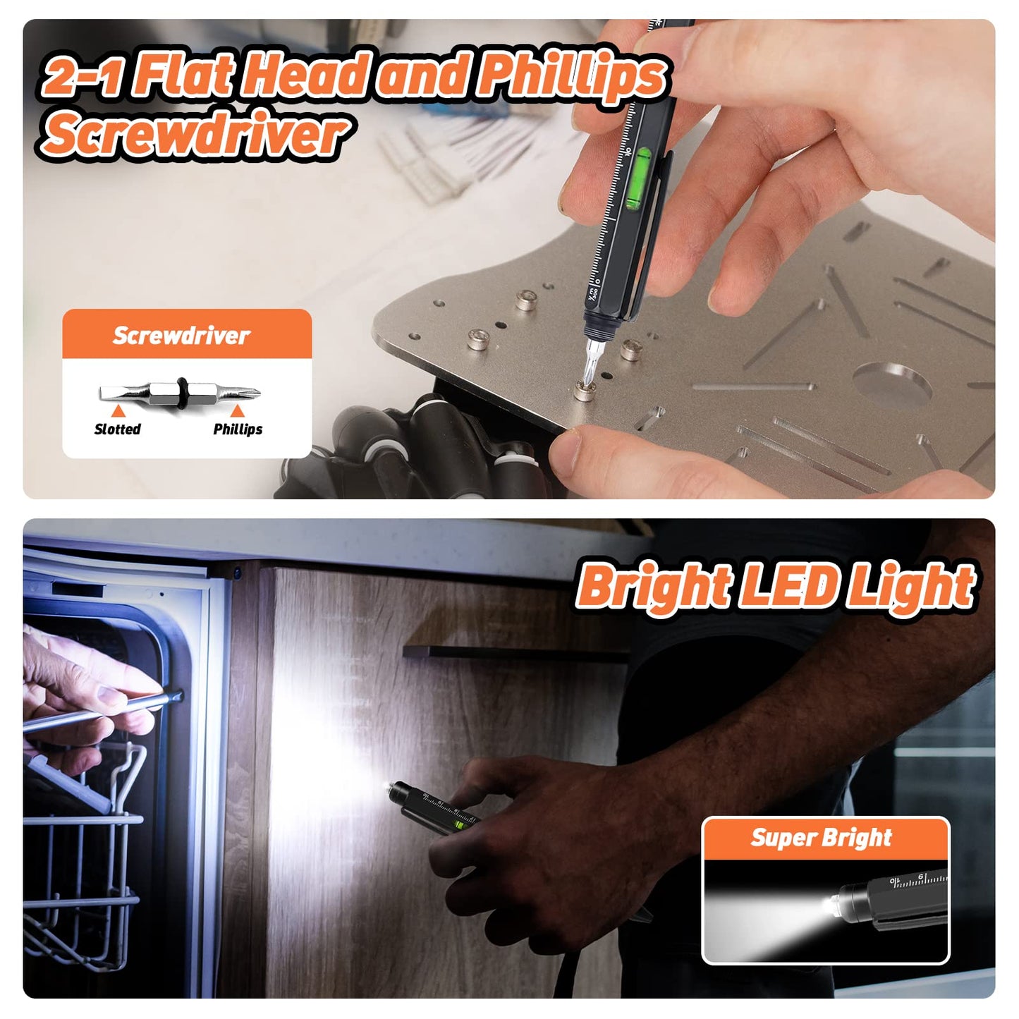 KEZKALS Fathers Day Mens Gifts for Husband Dad, 9 in 1 Multitool Pen Set Gifts for Men, Fathers Day Gift from Daughter Wife, Dad Gifts for Fathers Day, Anniversary Birthday Gifts for Men, Cool Gadgets