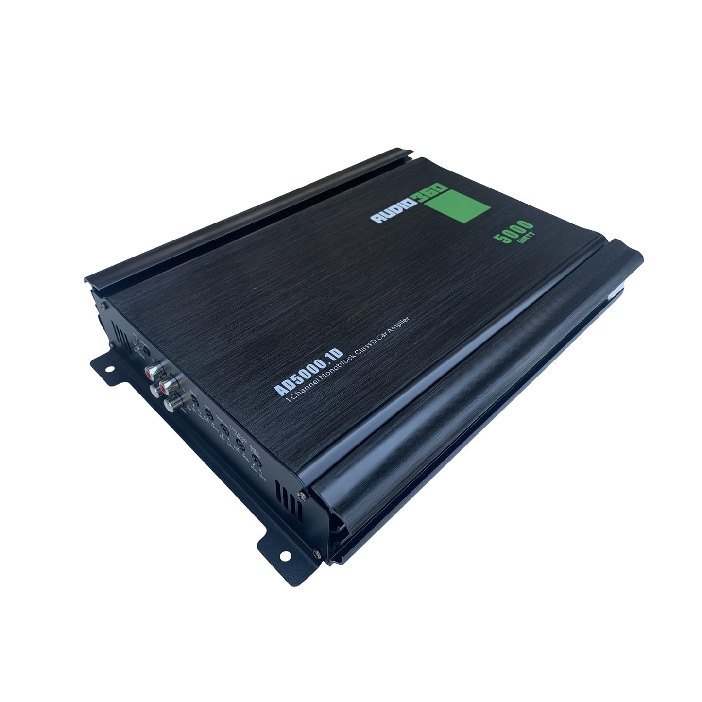 Audio360 AD5000.1 Monoblock Car Audio Amplifier, 5000W Max Power, Compact Class D 1-Ohm Stable Subwoofer Amp with 90dB SNR, Clean Deep Bass Output