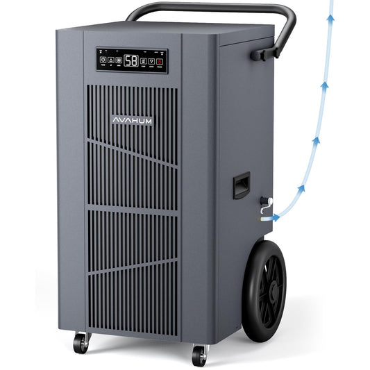 320 Pint Commercial Dehumidifier with Pump,Commercial Grade Dehumidifier for Basement,24H Timer,9000 sqft Large Spaces for Industrial,40Gallon/Day,Continuous Dehumidification,Auto Defrost 20A Socket