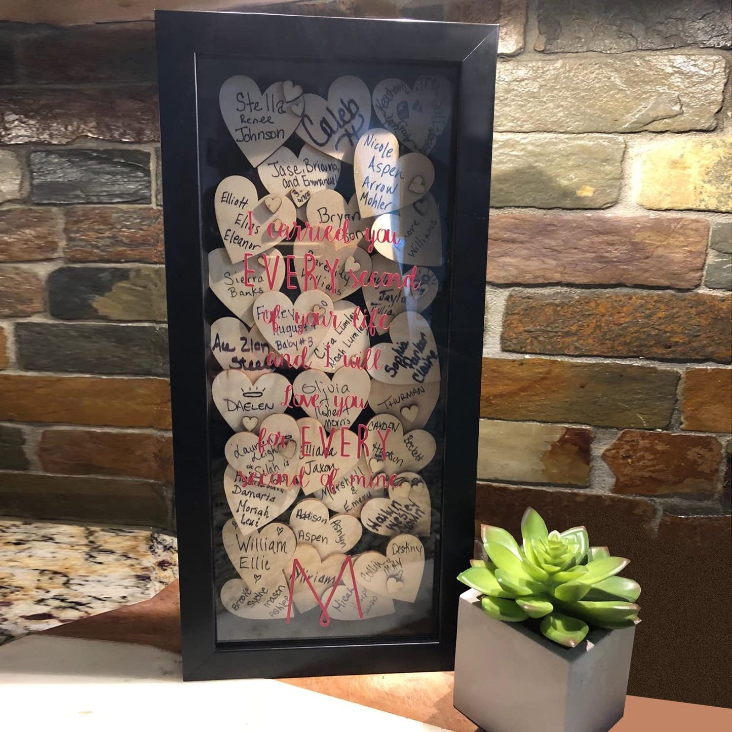Wood Heart Cutouts, 200 PCS 3.15 Inch Unfinished Wooden Hearts for Guest Book for DIY Crafts, Wedding Decor, and Valentine's Day Ornaments